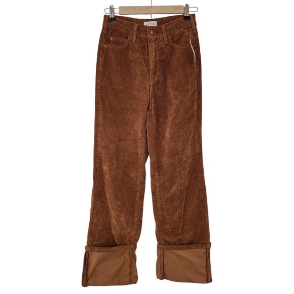 Pilcro The Scotty Cuffed High Rise Straight-Leg Jeans - Corduroy Edition - Picture 4 of 11